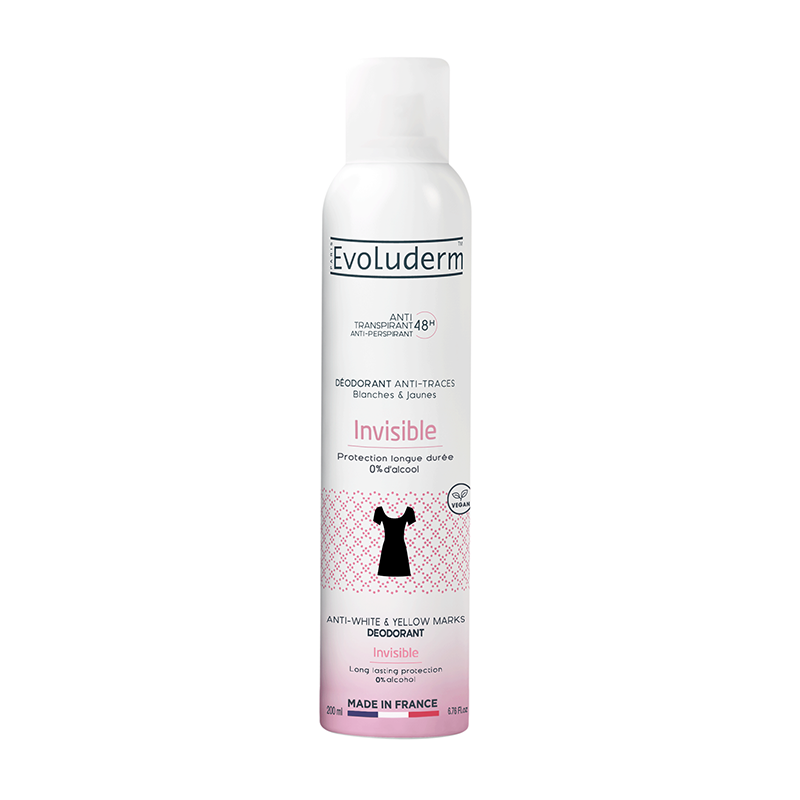 Déodorant Anti-Transpirant 48H Anti-Traces Blanches & Jaunes Invisible