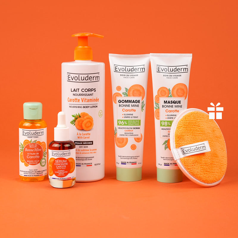 Routine Visage et Corps 100% Carotte + Pad Offert