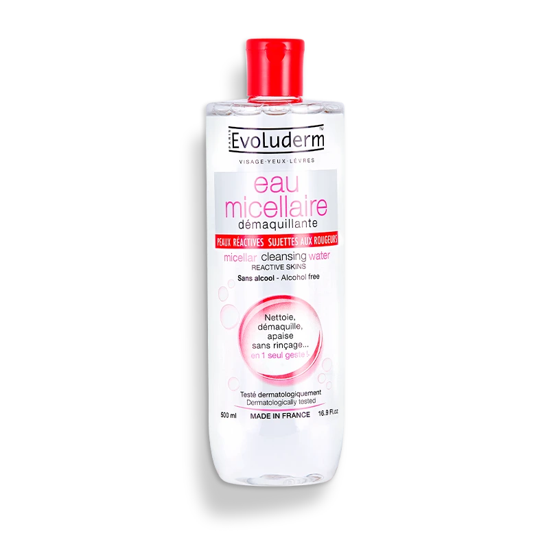 Eau Micellaire Démaquillante Peaux Réactives, Sujettes Aux Rougeurs