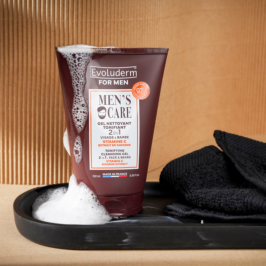 Gel Nettoyant Tonifiant pour homme de la marque Evoluderm.