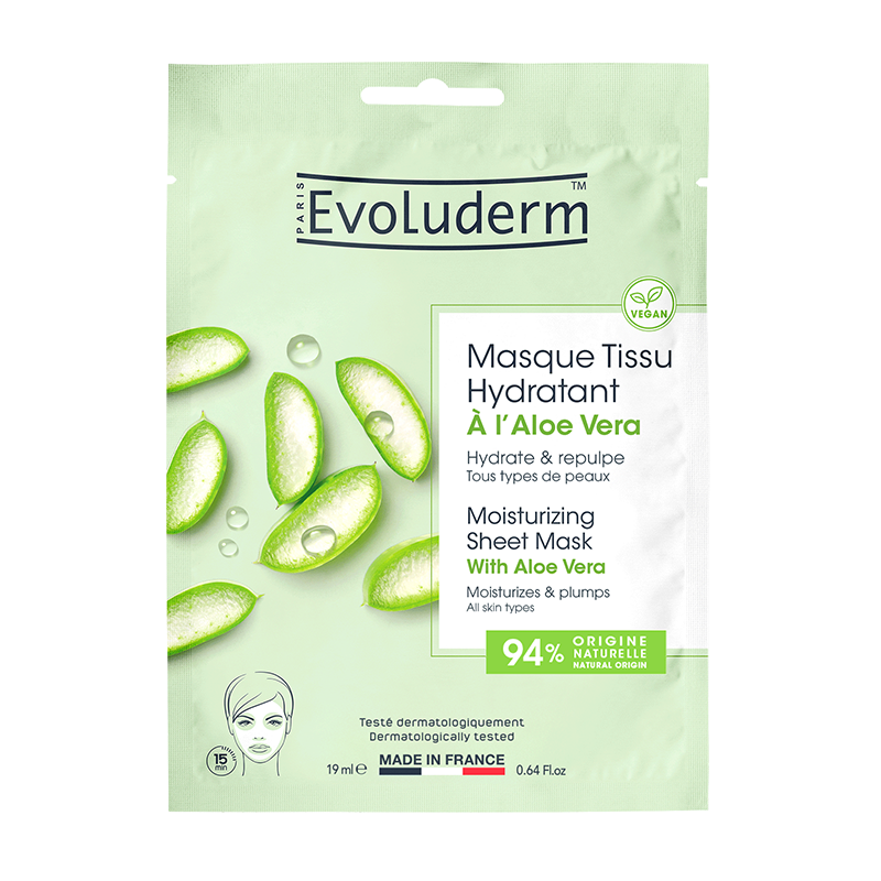 Masque Tissu Hydratant à l'Aloe Vera