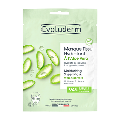 Masque Tissu Hydratant à l'Aloe Vera