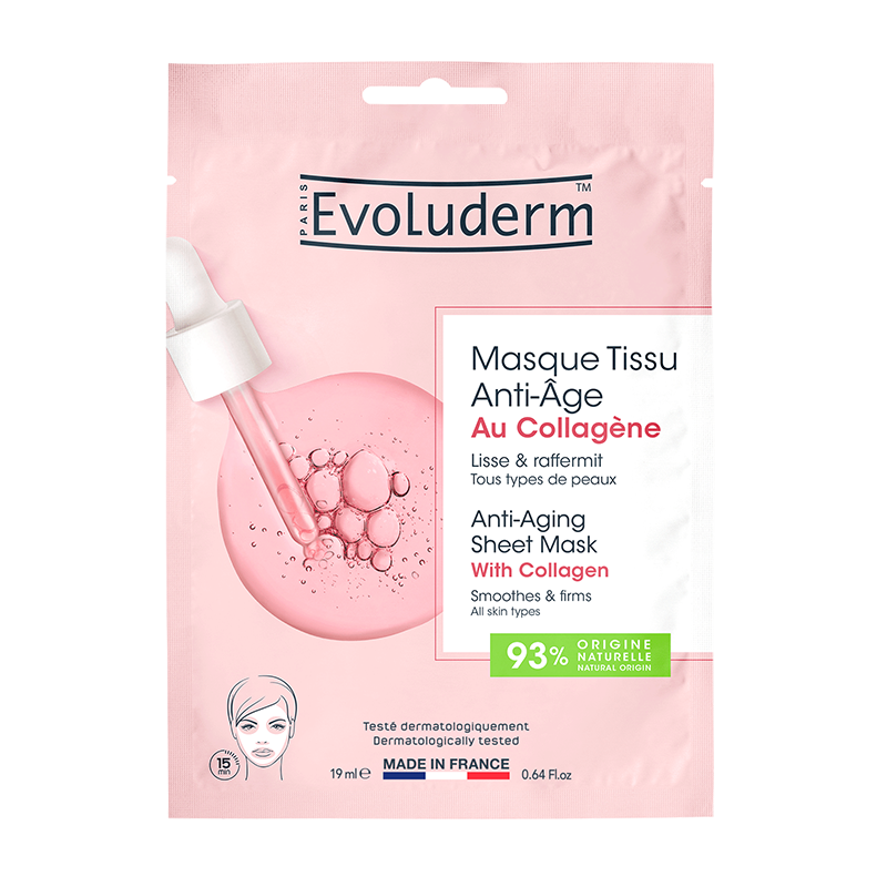 Masque Tissu Anti-Âge au Collagène