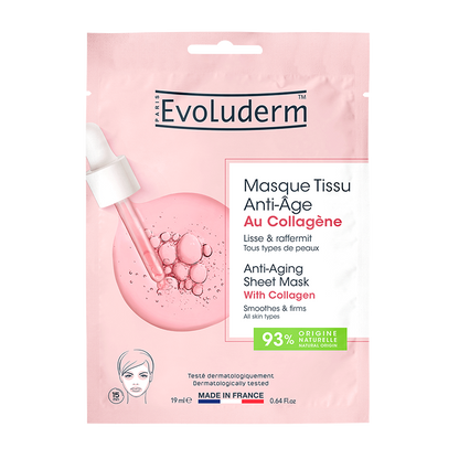Masque Tissu Anti-Âge au Collagène