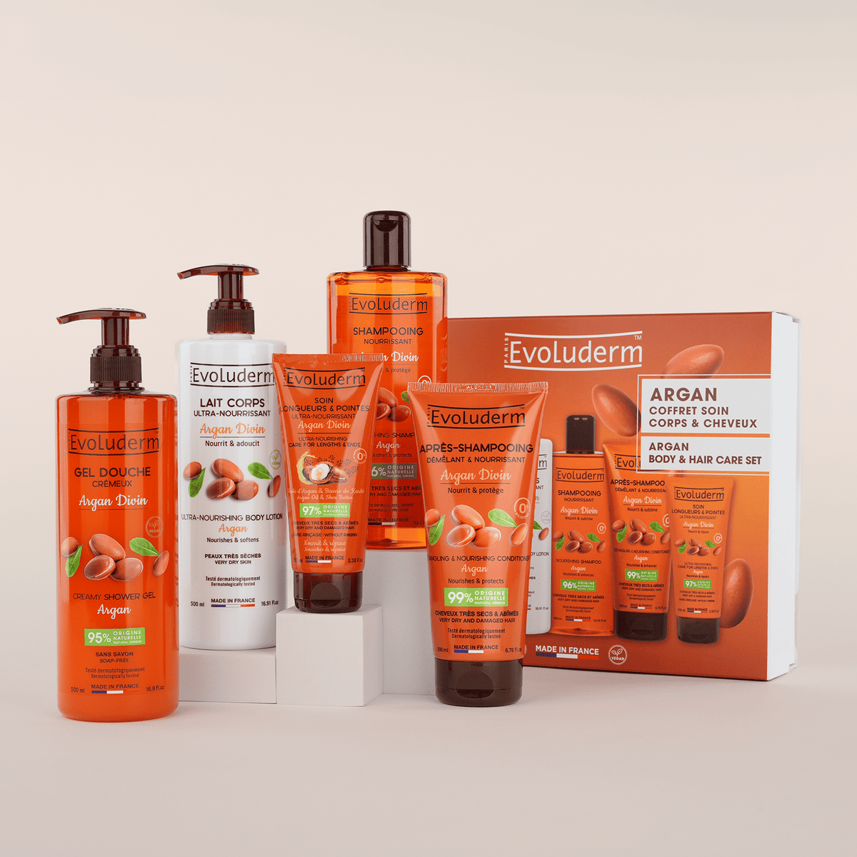 Set de hammam para cuerpo y cabello «Argan Divin»