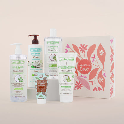 Geschenkset Kokosnuss für Körper & Haar