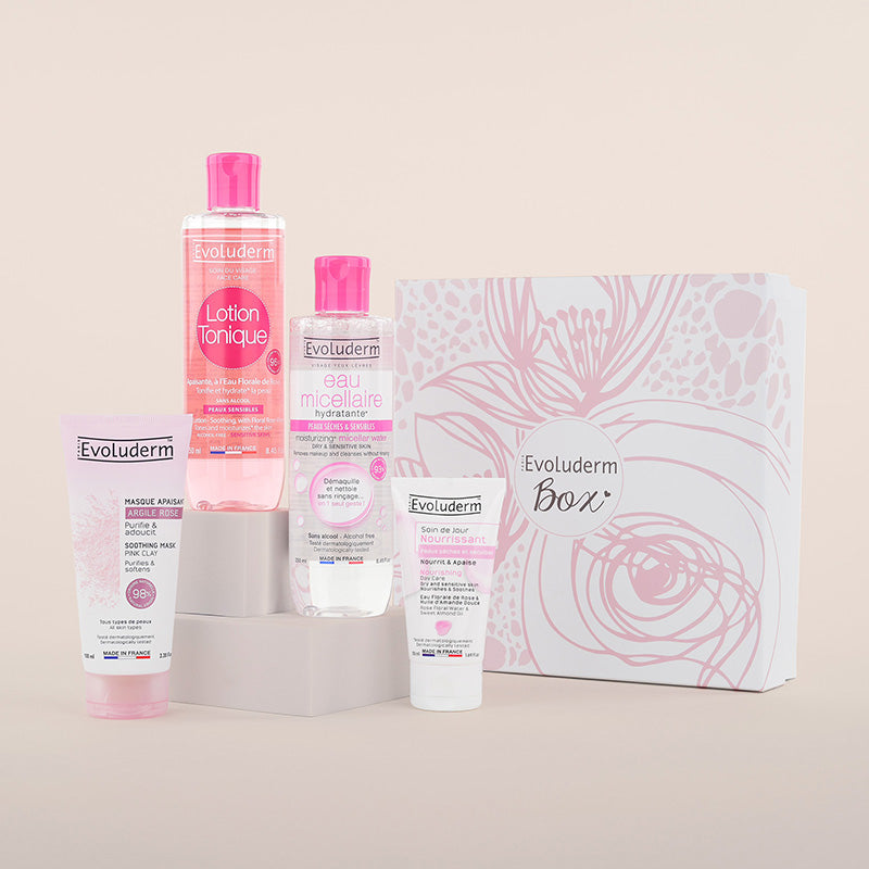 Sensitive Skin Facial Care Set + Free 2 Cotton