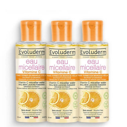 Lot de 3 Eaux Micellaire Démaquillante Vitamine C
