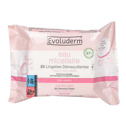 25 Lingettes Démaquillantes Eau Micellaire