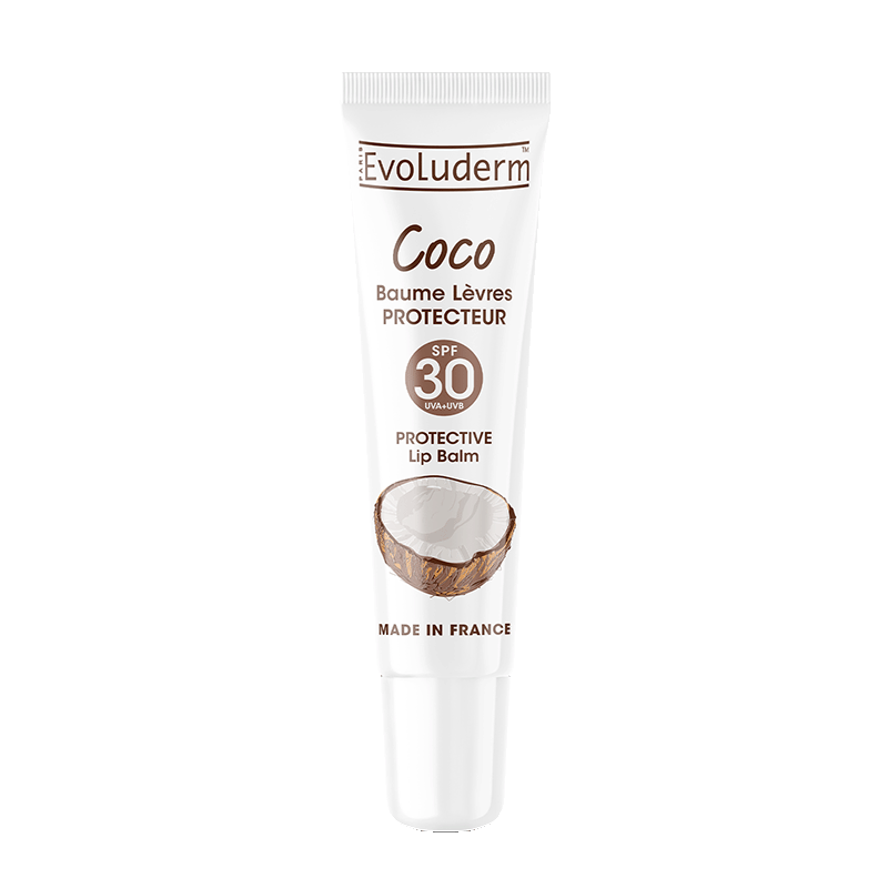 Baume Lèvres Protecteur SPF 30 Coco de la marque Evoluderm