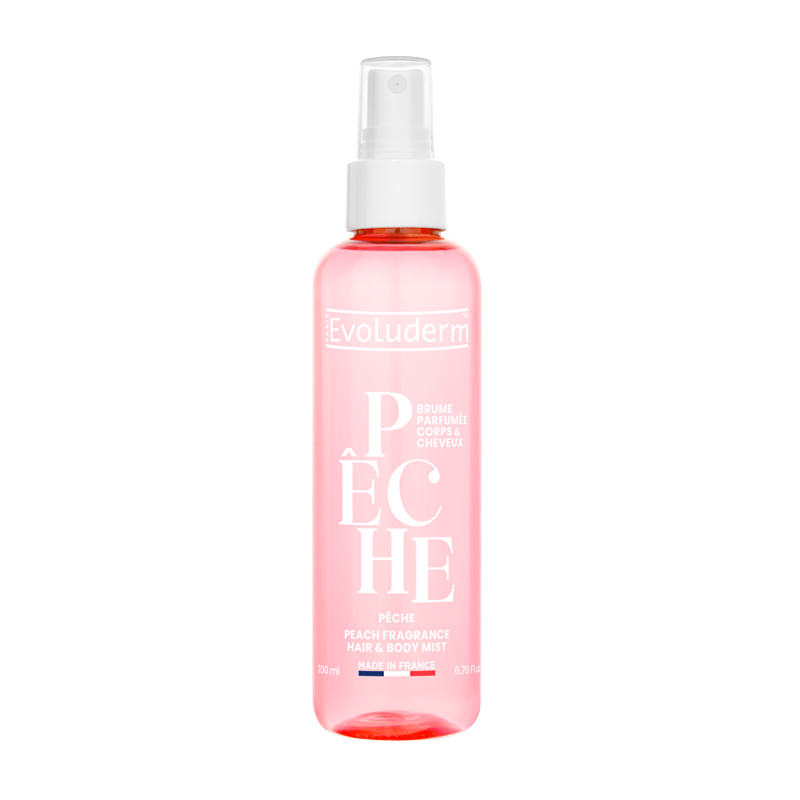 Brume Parfumée Pêche de la marque Evoluderm.