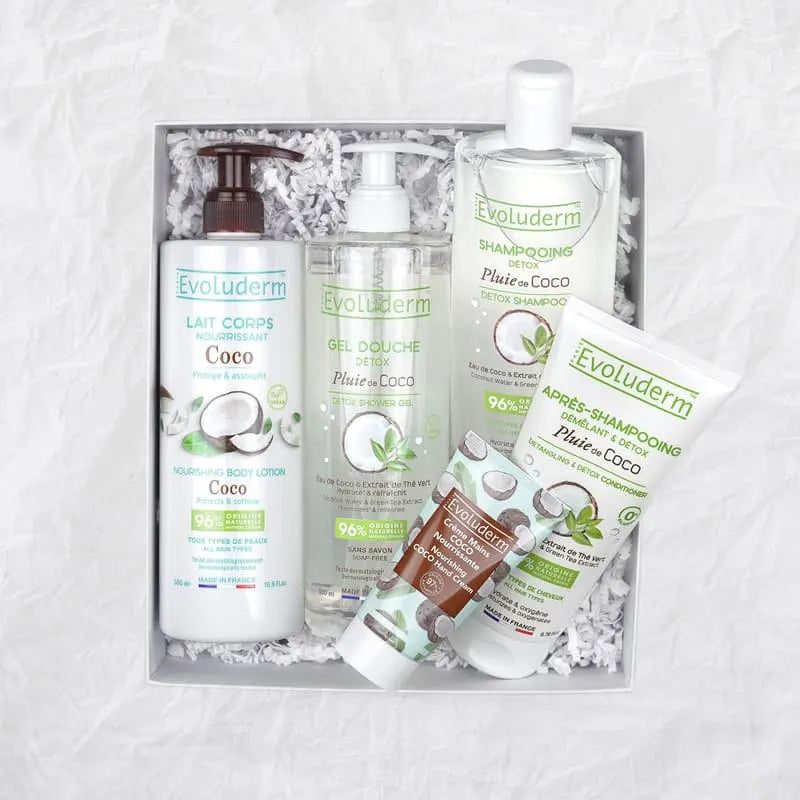 Geschenkset Kokosnuss für Körper & Haar