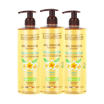 Lot de 3 Gels Douche Exaltant Monoï à la Folie